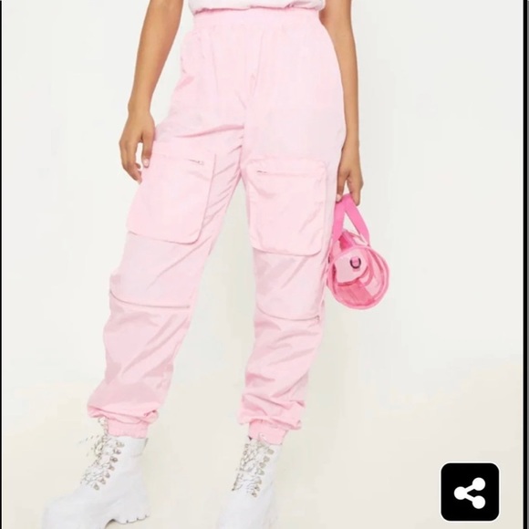 Pretty little thing pink cargo pants - Picture 1 of 4